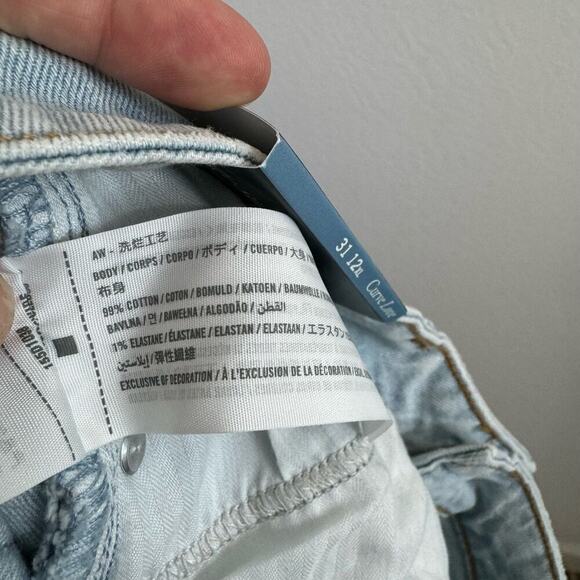 NEW NWT Abercrombie & Fitch Curve Love High Rise Skinny Denim Jean Light Blue 31 - Picture 9 of 9